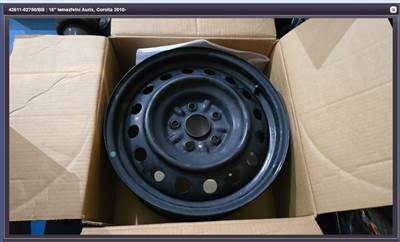 Toyota 16-collos acélfelni 2010-től 4261102750