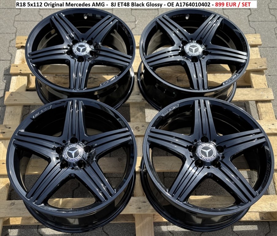 R18 5x112 Original Mercedes AMG A B C CLA V class Vito Viano gyári alufelnik felnik 1. kép