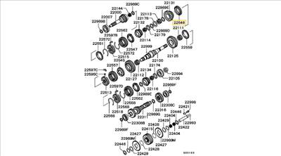 ME581685 Mitsubishi Pajero Szinkron Kapcsoló Gyűrű 2. Fokozat 1990-2011