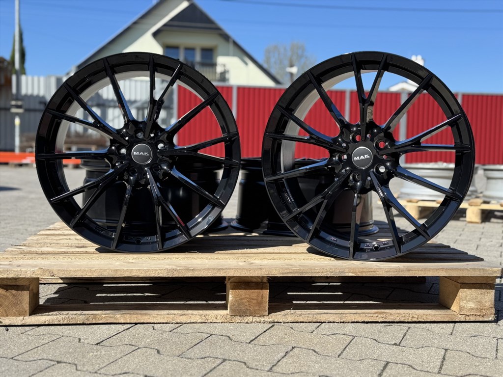 R20 5x112 (66,6) MAK FABRIK-D 9J ET40 GLOSS BLACK új alufelnik felnik 5. kép