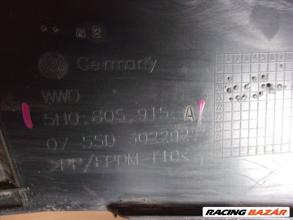 VOLKSWAGEN GOLF VIII 5H0 első lökhárító szegély 2020- 5H0805915A 5. kép