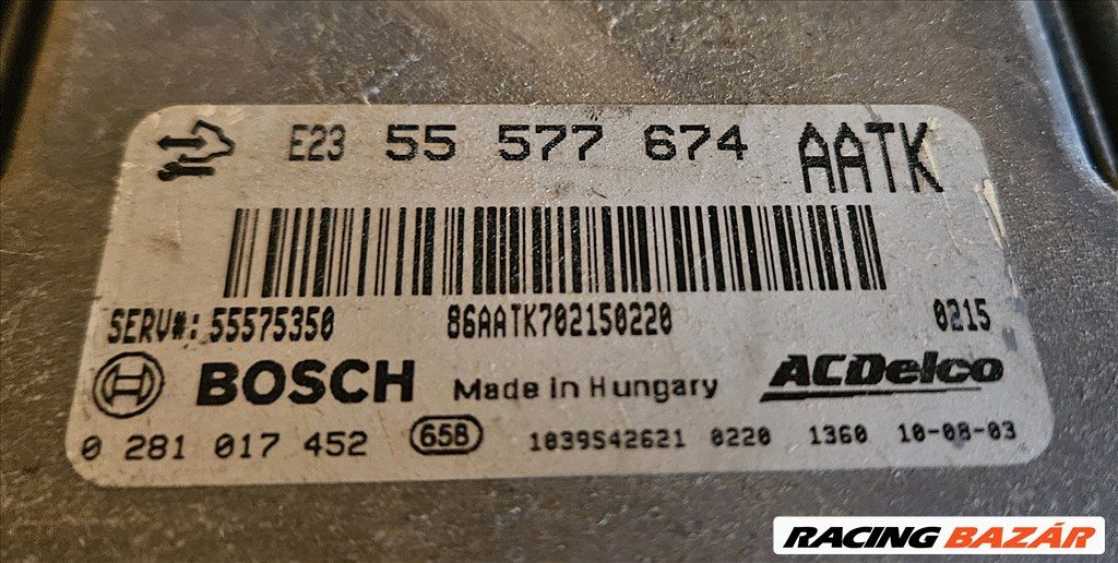 Opel Zafira C Tourer 2.0 CDTI Motorvezérlő AATK 55577674 2. kép