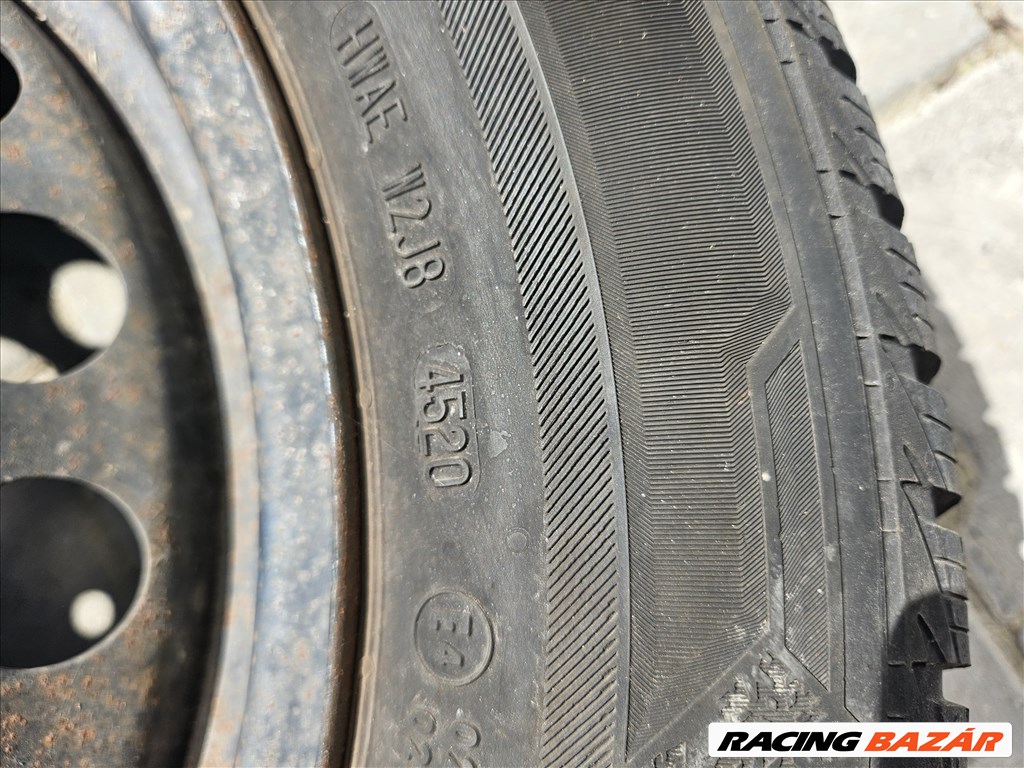  5x112 15" gyári lemezfelni, 195/65 Barum téli gumi (18992) 7. kép