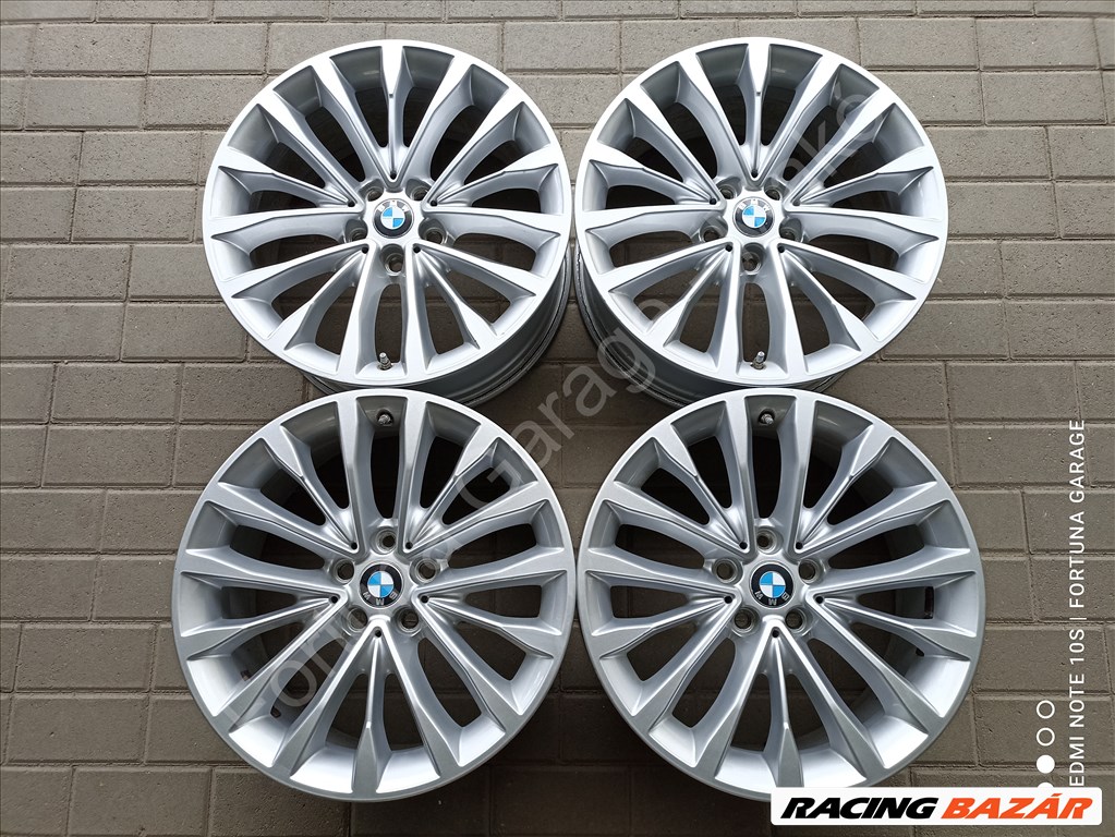  5x112 18" BMW Style 632 használt alufelni garnitúra + TPMS 1. kép