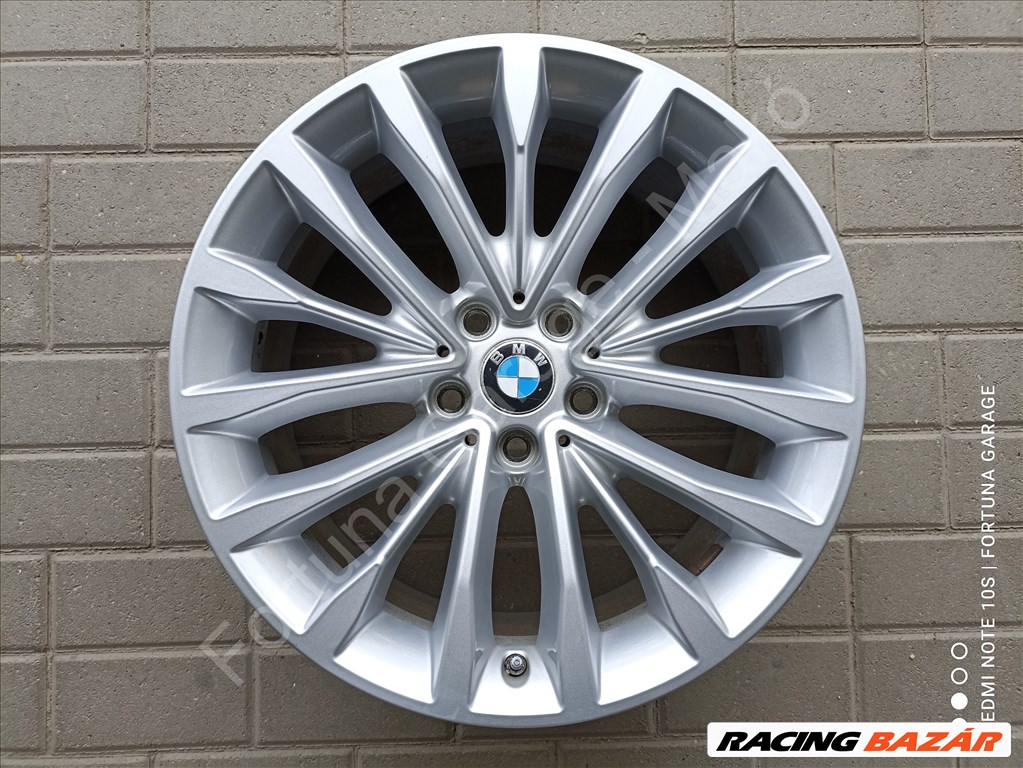  5x112 18" BMW Style 632 használt alufelni garnitúra + TPMS 5. kép