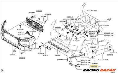 AKCIÓ! - Mitsubishi L200 Lökhárító Toldat Bal KK KL 2019-től 6407a337