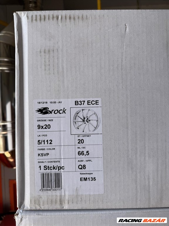 R20 5x112 (66,6) BROCK B37 9J ET20  A7 S7 A8 S8 RS4 RS5 RS6 RS7 Q7 Q5 SQ5 SQ7 Q8 SQ8  6. kép