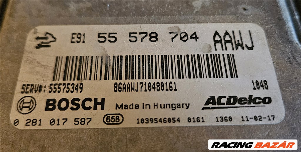 Opel Zafira C Tourer 2.0 CDTI Motorvezérlő AAWJ 55578704 2. kép