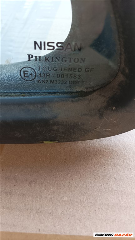 Nissan Almera Bal hátsó fix üveg Sedan N16 Almera 2. kép