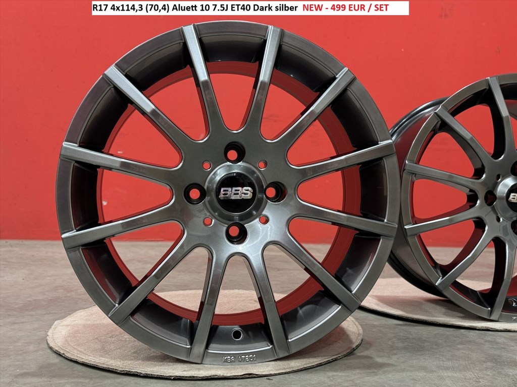 R17 4x114,3 (70,4) Aluett 10 7.5J ET40 új alufelnik felnik 17" 17col 1. kép