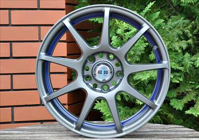 M29 GRAFIT + MODRÝ PÁSIK ALUFELNI 16'' 5x112 VW SKODA ET33