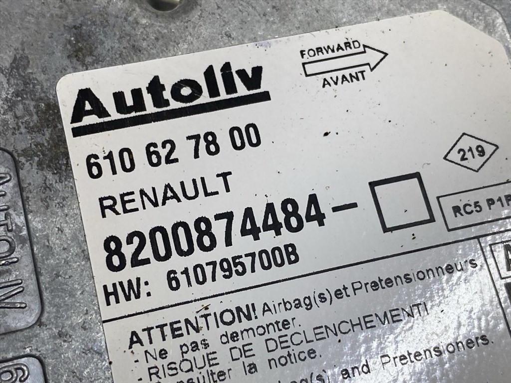 RENAULT MEGANE II (LM0/1_) 1.6 16V Légzsák Elektronika #37130# 8200874484 7. kép