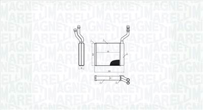 MAGNETI MARELLI 350218425000 - Hőcserélő, belső tér fűtés FORD VOLVO