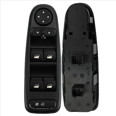 Citroen C4 I Picasso új utángyártott első elektromos ablakemelő kapcsoló, elektromos visszapillantó tükörállító konzol bal oldal 2007-2013-ig