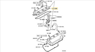 MD360145 Mitsubishi L200 / Pajero Szelepfedél – Szelepdekni Jobb – 3.0 L 6G72 (1996–2010)
