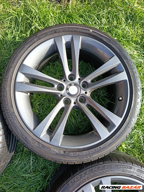  5x120 lyukosztású 18" újszerű (gyári felni) alufelni, rajta újszerű Bridgestone gumi  3. kép