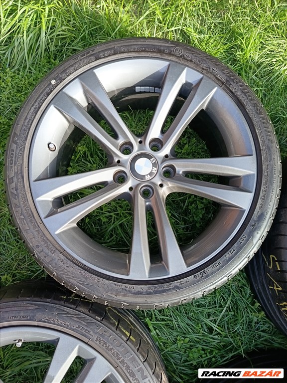  5x120 lyukosztású 18" újszerű (gyári felni) alufelni, rajta újszerű Bridgestone gumi  4. kép