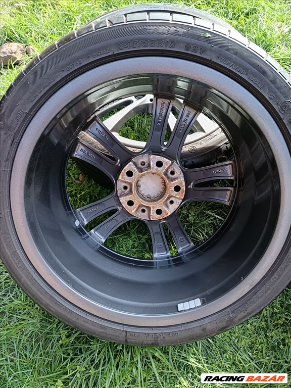  5x120 lyukosztású 18" újszerű (gyári felni) alufelni, rajta újszerű Bridgestone gumi  5. kép
