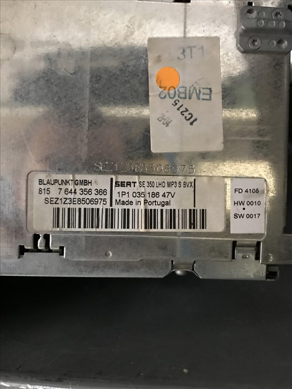 Seat León II 1P / fejegység 1p1035186 2. kép