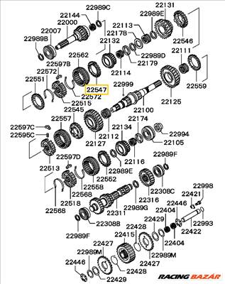 AKCIÓ! - Mitsubishi Pajero Szinkron Kapcsoló Gyűrű 3. Fokozat 1990-2011 me581195