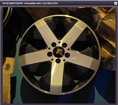 Mercedes B-osztály W247 W247 B osztály könnyűfém keréktárcsa