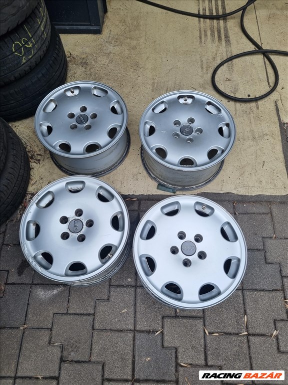  5x112 lyukosztású 7,5JJ 16" újszerű gyári Audi alufelni 1. kép