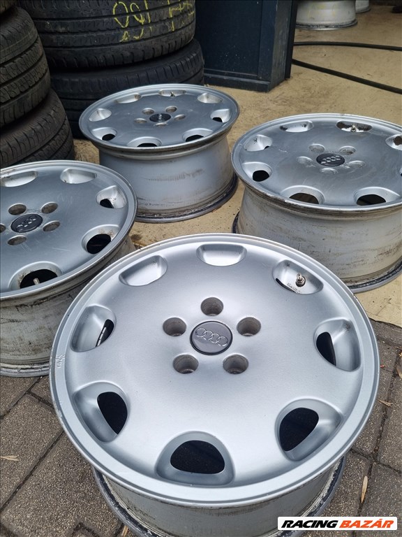  5x112 lyukosztású 7,5JJ 16" újszerű gyári Audi alufelni 3. kép