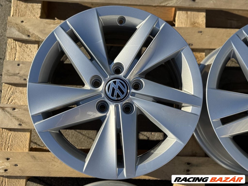 R16 5x112 Original Volkswagen Golf 8 VIII  7J ET48 gyári demo alufelni 4. kép