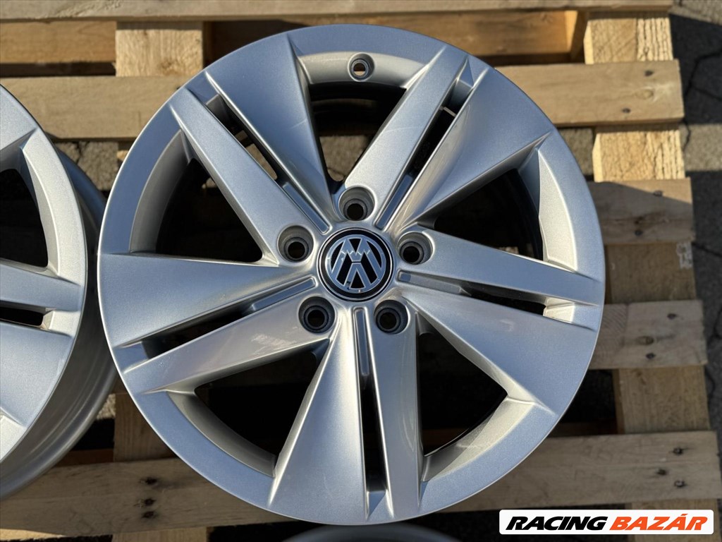 R16 5x112 Original Volkswagen Golf 8 VIII  7J ET48 gyári demo alufelni 5. kép