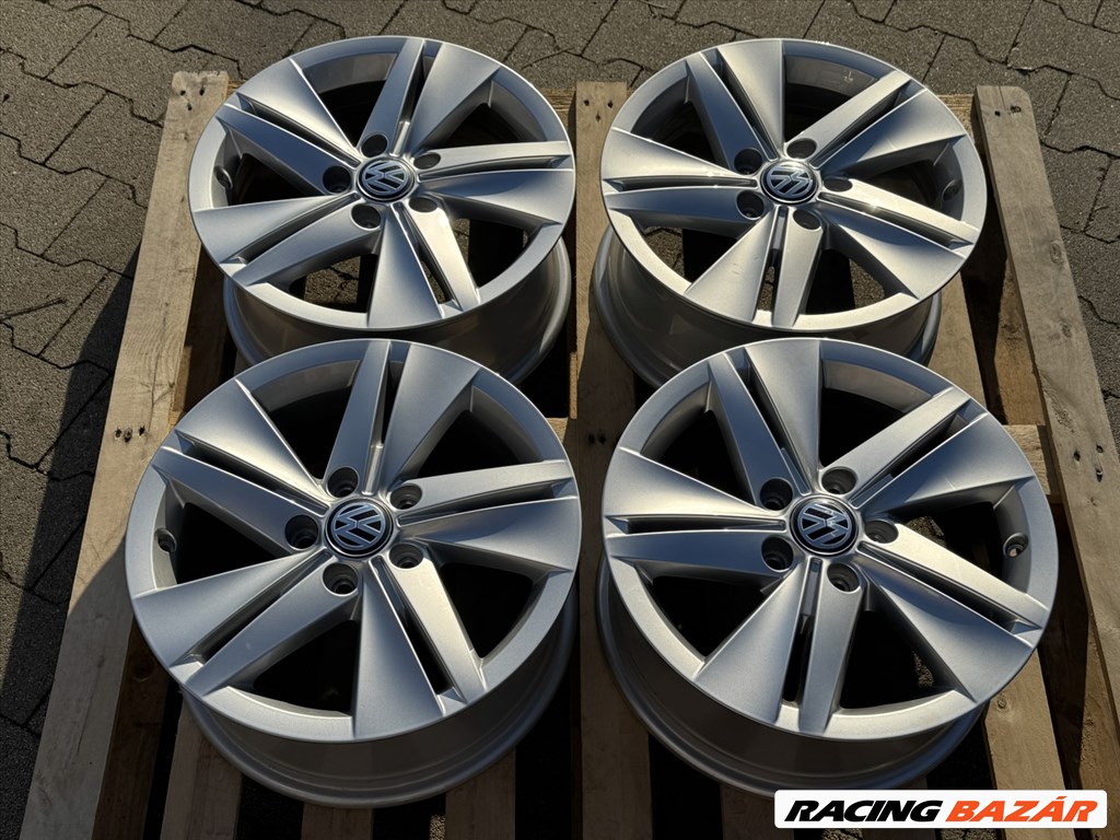 R16 5x112 Original Volkswagen Golf 8 VIII  7J ET48 gyári demo alufelni 6. kép