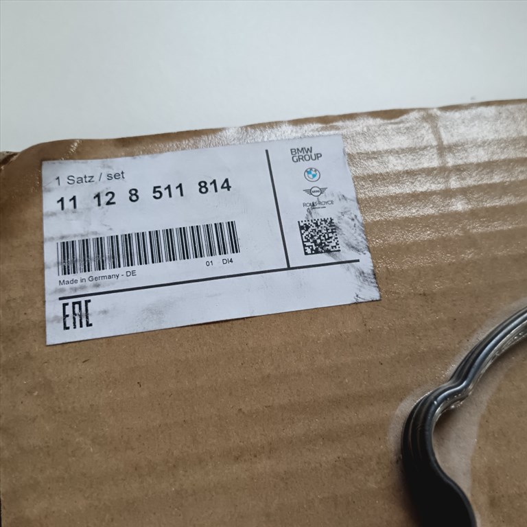 (GYÁRI ÚJ) BMW Szelepfedél tömítés 1' F20+LCI / F21+LCI / 2' F22 / 3' E90/91/92/93+LCI / F30+LCI /F31+LCI / F34 GT / 4' F32/F33/F36 / 5' F07 GT+LCI / F10+LCI / F11+LCI / X1 E84  /X3 F25 / X5 F15 2. kép