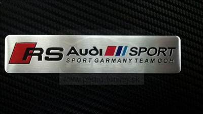 AUDI RS ALUMÍNIUM ALAPÚ 3D EMBLÉMA 
