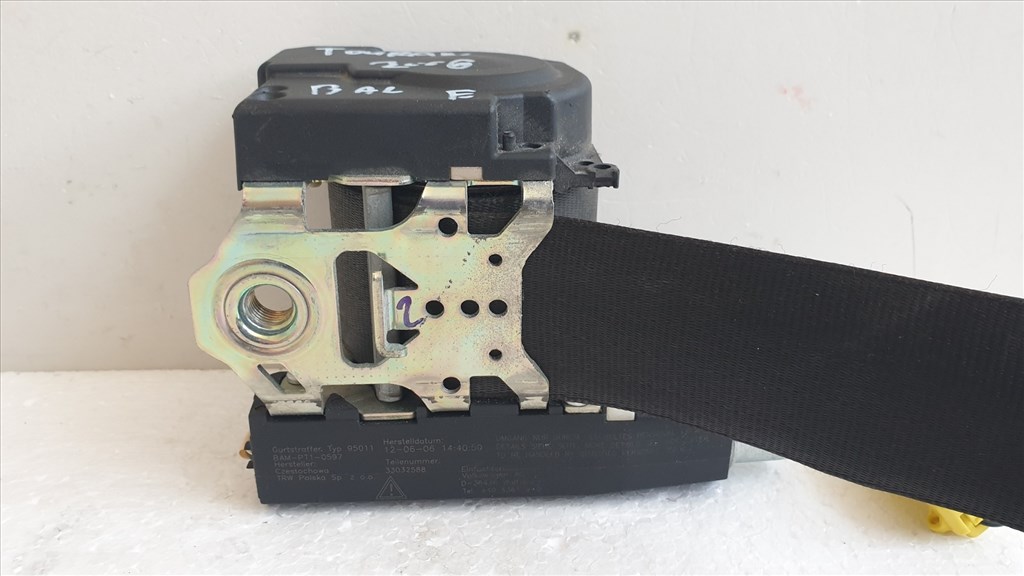 509615 VW Touran 2008, Bal Első Övfeszítő, Biztonsági Öv 5. kép