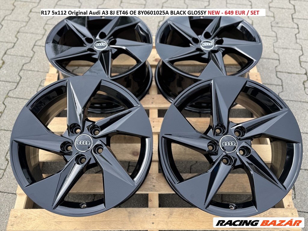 R17 5x112 Original Audi A3 8J ET46 új gyári egyedi alufelnik felnik  1. kép