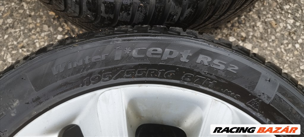 Citroen Berlingo II, Peugeot partner II 16" gyári lemezfelni 195/55 Hankook téli gumikkal  11. kép