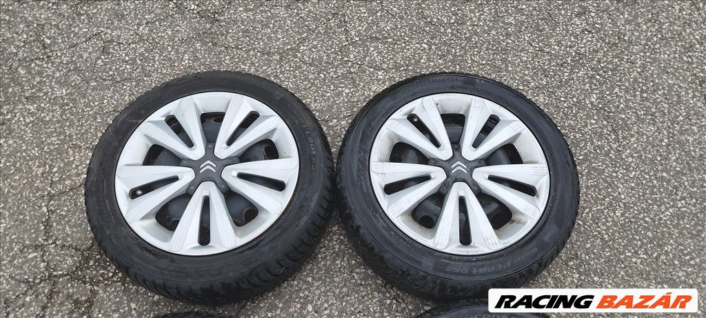Citroen Berlingo II, Peugeot partner II 16" gyári lemezfelni 195/55 Hankook téli gumikkal  3. kép