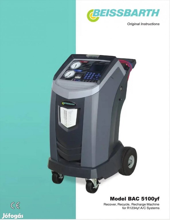 Beissbarth BAC5100yf klímatöltő-tisztító berendezés 2. kép