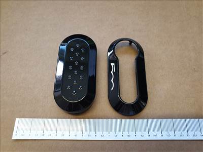 Fiat 500 gyári új, fekete színű kulcsház 50927026