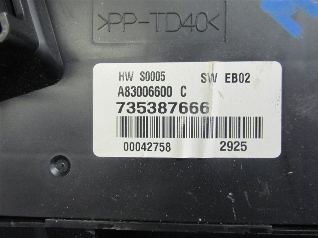 Lancia Musa digit fűtéskapcsoló 735387666 4. kép