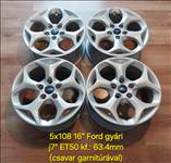 5x108 16" Ford gyári alufelni garnitúra /C-Max, Focus/ + gyári csavarok