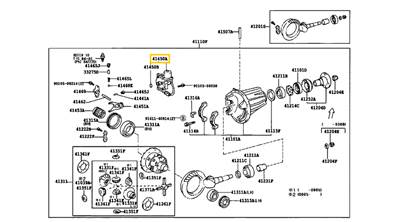 41450-60080 Toyota Land Cruiser Differenciálzár Kapcsoló Motor 1999-2008