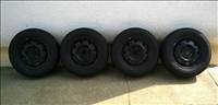 Eladó 4db 14-es 4x108-as Audi-Vw lemezfelni 185/70R14 Goodyear nyári gumival