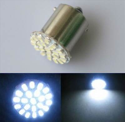 1156 BA15S P21W 3528 SMD 22LED AUTÓ ÉGŐ IZZÓ !!!