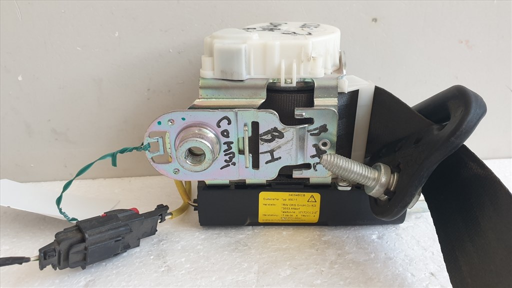 509607 Renault Clio 3 Kombi, Bal Hátsó Övfeszítő, Biztonsági Öv. 8. kép