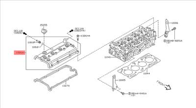 13264-8H303 Nissan X-Trail Szelepfedél T30 2.0L QR20DE 2001-2012