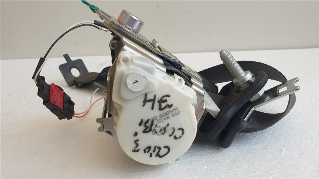 509606 Renault Clio 3 Kombi, Jobb Hátsó Övfeszítő, Biztonsági Öv.  2. kép