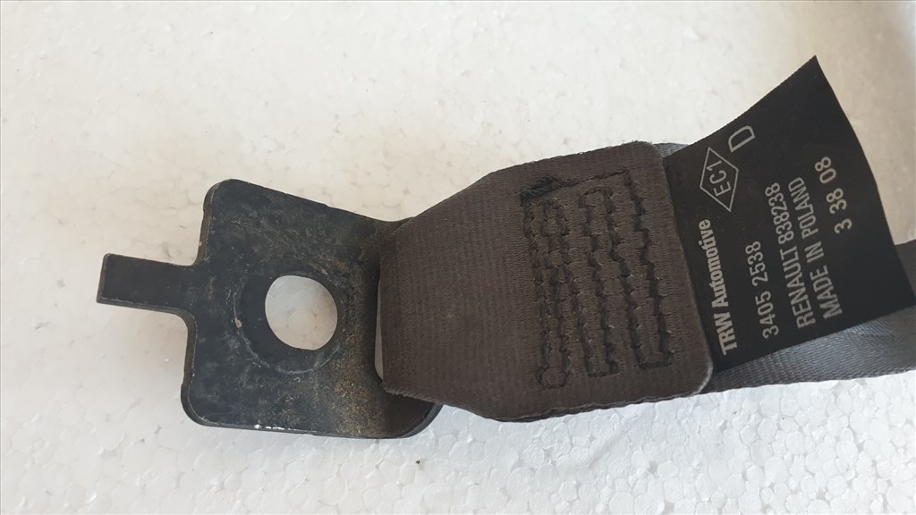 509606 Renault Clio 3 Kombi, Jobb Hátsó Övfeszítő, Biztonsági Öv.  3. kép