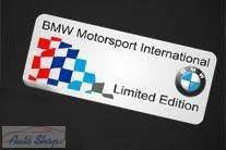 BMW Motorsport ALUMÍNIUM 3D EMBLÉMA 