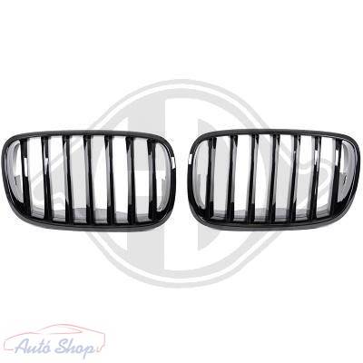 BMW E70,E71 X5, X6 Fényes fekete hűtőrács vese 