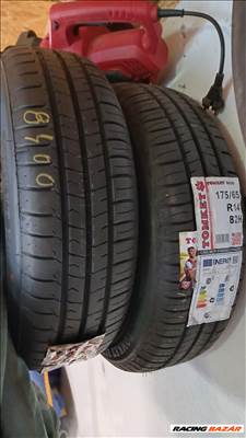  14" használt (gyári felni) lemezfelni, rajta 175/65 új nyári gumi gumi 